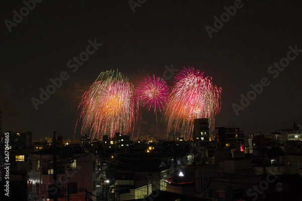 Fototapeta 足立の花火