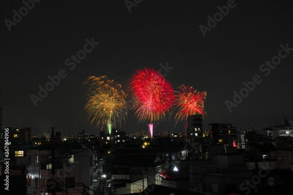 Fototapeta 足立の花火