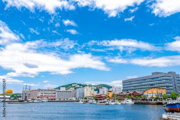 Fototapeta 長崎県長崎市　出島ワーフ・長崎港周辺の風景