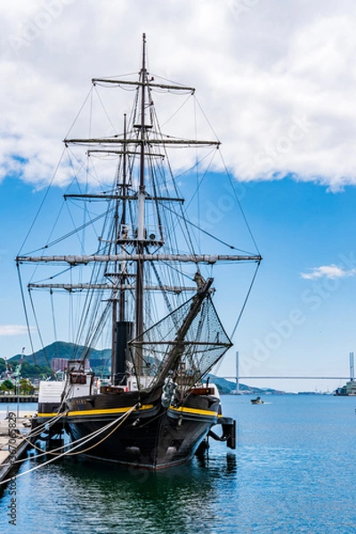 Fototapeta 長崎県長崎市　出島ワーフ・長崎港周辺の風景