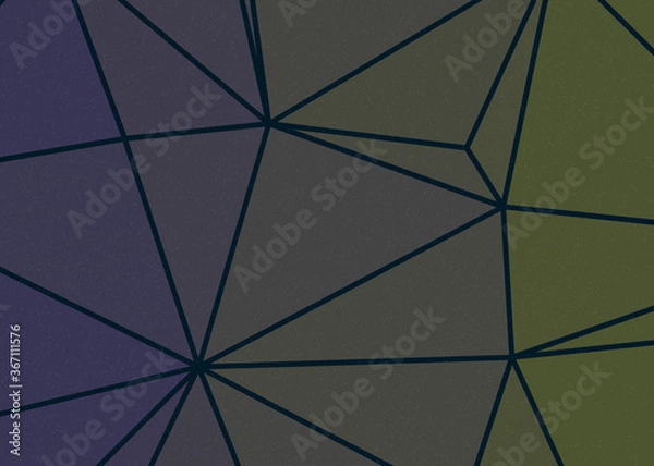 Fototapeta Peach Pink color Abstract color Low-Polygones Generative Art background illustration