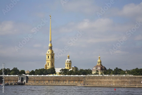 Obraz Peter and Paul fortress in Saint Petersburg. Russia