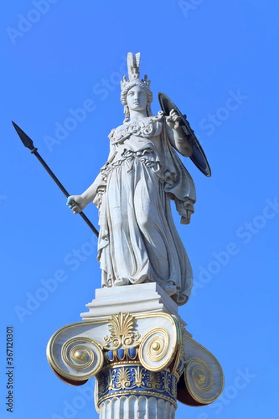 Obraz  Athena statue in Athens, Greece 