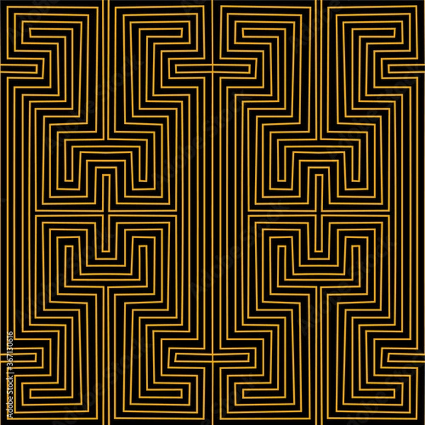 Fototapeta Abstract geometric seamless pattern