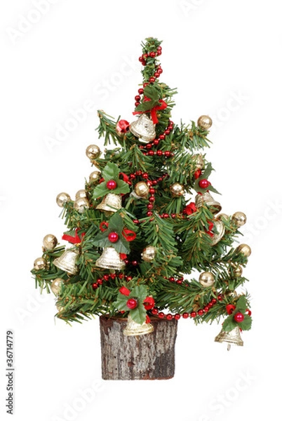 Obraz decorated mini christmas tree