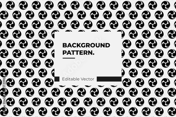 Fototapeta japanese pattern background vector history family crests mitsudomoe