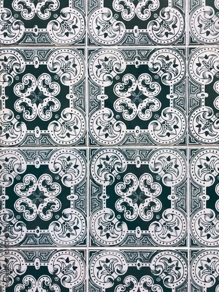 Fototapeta seamless floral tile pattern