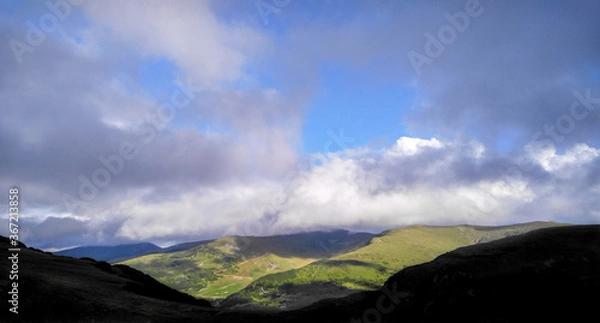 Obraz clouds over the mountains