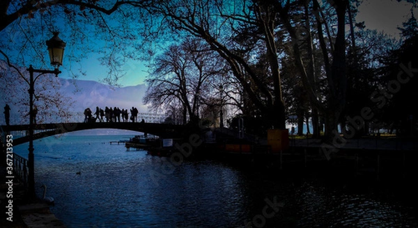 Obraz evening in Annecy