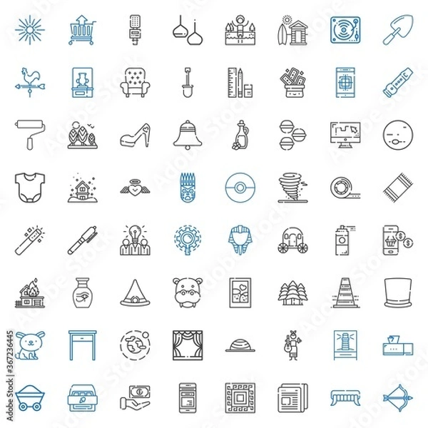 Obraz art icons set