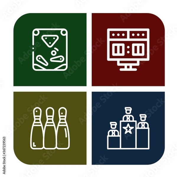 Fototapeta score icon set