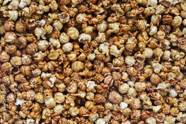 Fototapeta full frame of popcorn background