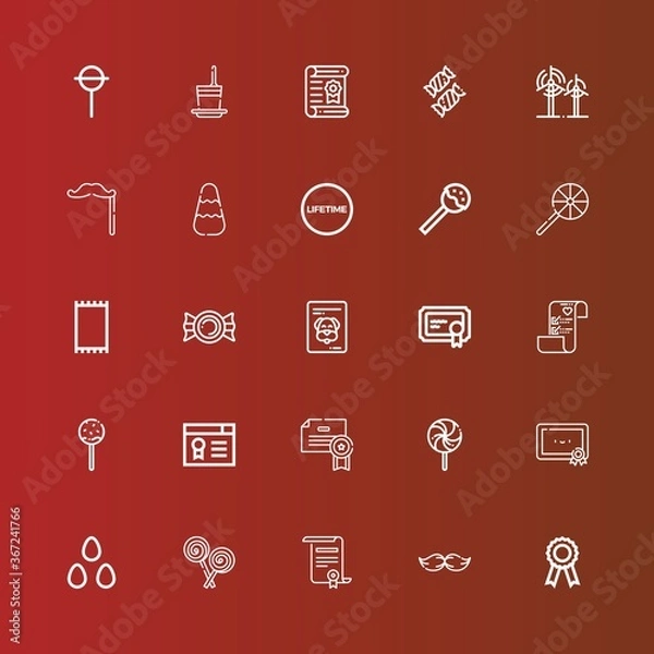 Fototapeta Editable 25 swirl icons for web and mobile