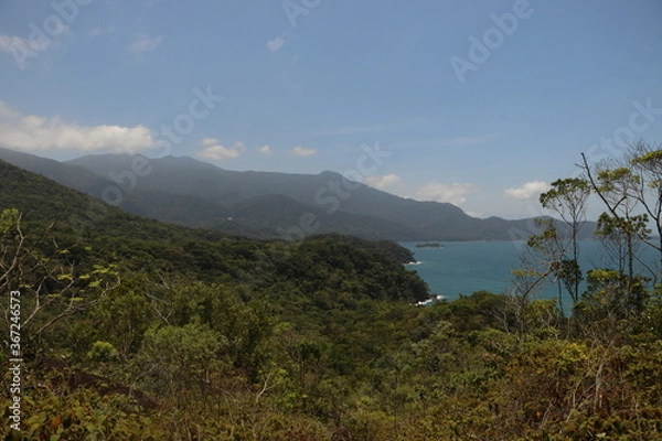 Obraz seashore mountain landscape