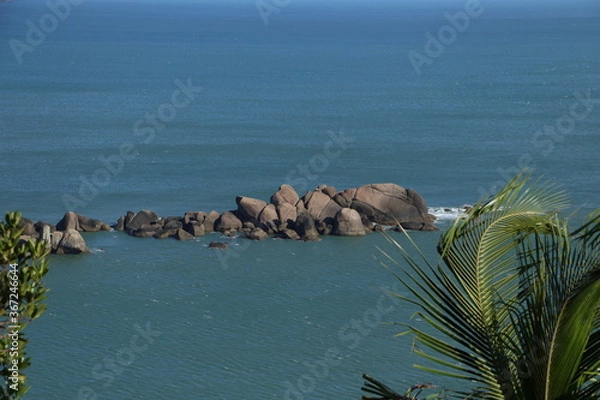 Obraz sea and beach with rocks