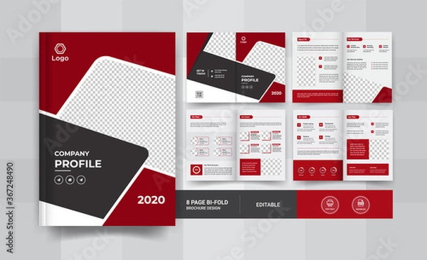 Obraz 8 Pages corporate business brochure use multi-purpose design	
