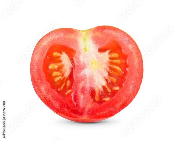 Obraz half tomato on white