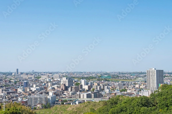 Fototapeta 生田緑地の枡形山山頂からの風景（北の方向）