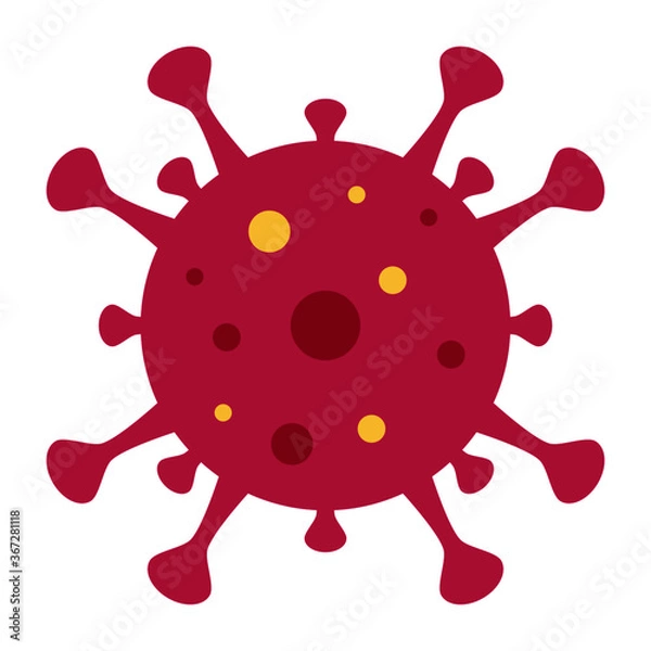 Fototapeta A vector illustration of viruses