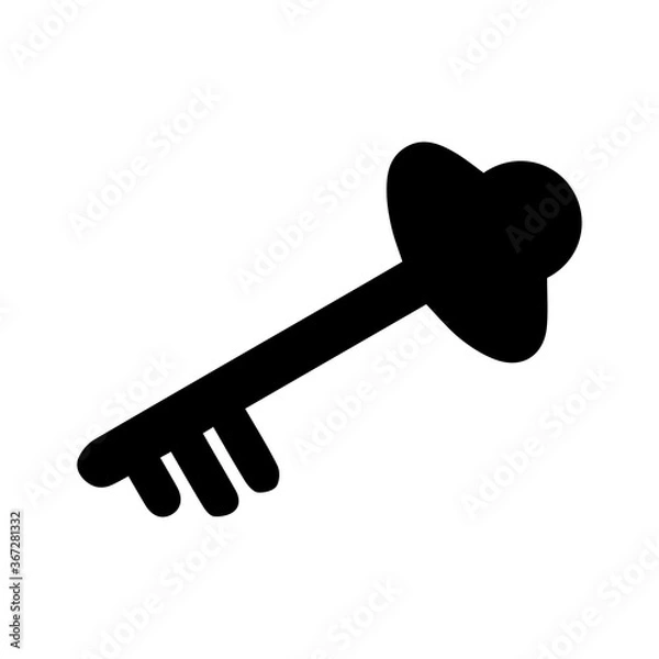 Obraz Key icon vector illustration