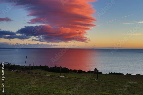 Fototapeta Epic clouds at sunset 