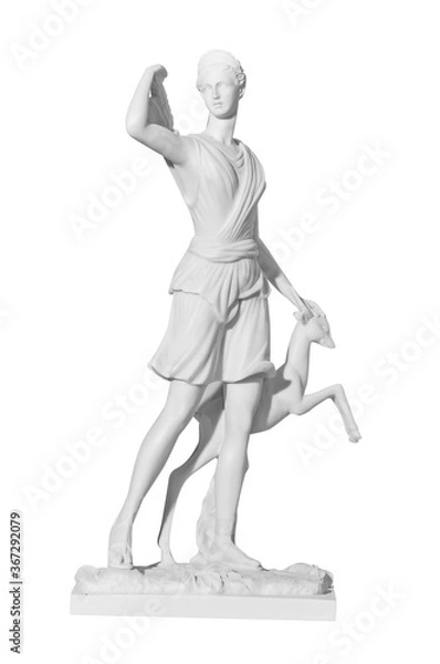 Obraz statue of a woman on a white background