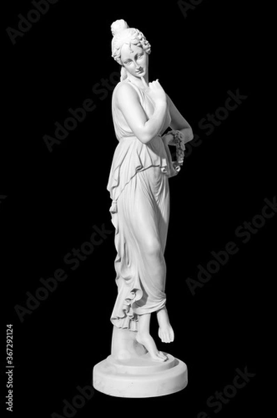 Obraz statue of a naked woman on a black background