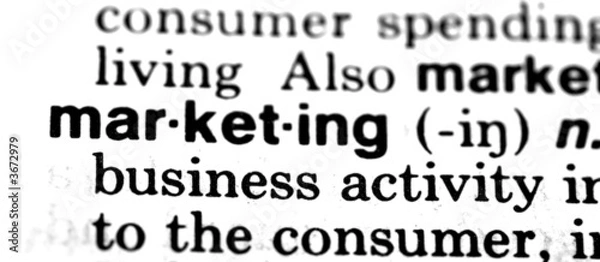 Obraz Marketing-definition