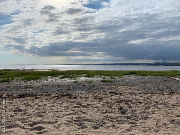 Obraz plowed field in spring