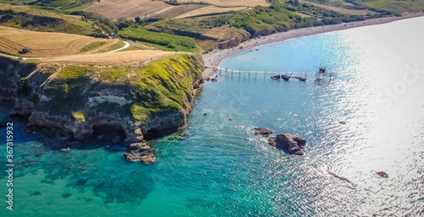Fototapeta The Nature Reserve of Punta Aderci in the area of Vasto, Chieti province, Abruzzo region of Italy.
