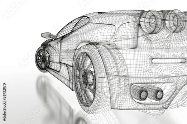 Fototapeta Sport car