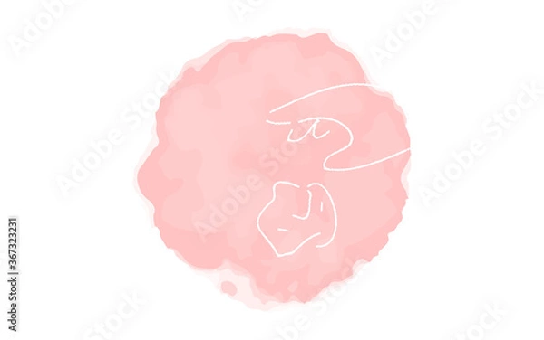 Fototapeta アナログ手書き風のゆるいタッチのアイコン：ポイ捨て