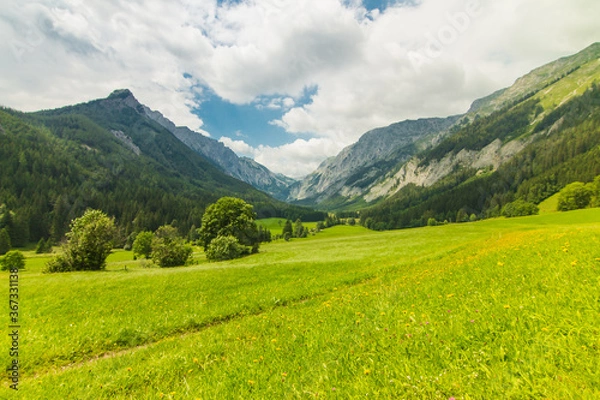 Obraz View of the Hochschwab Mountains in Styria
