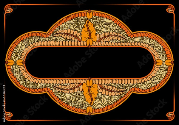 Obraz gold frame with isolated diamonds