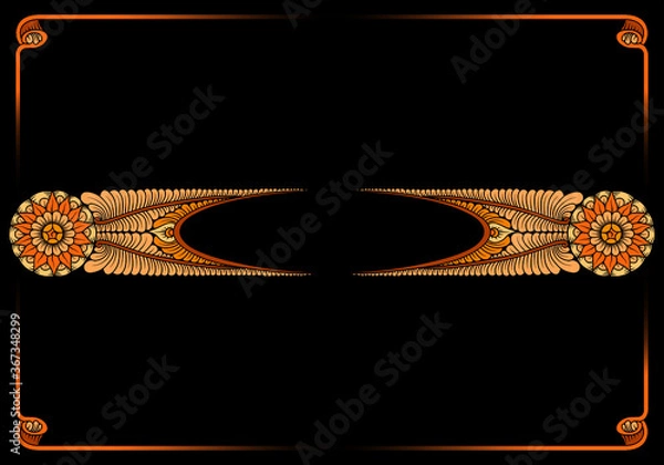 Obraz gold frame with isolated diamonds