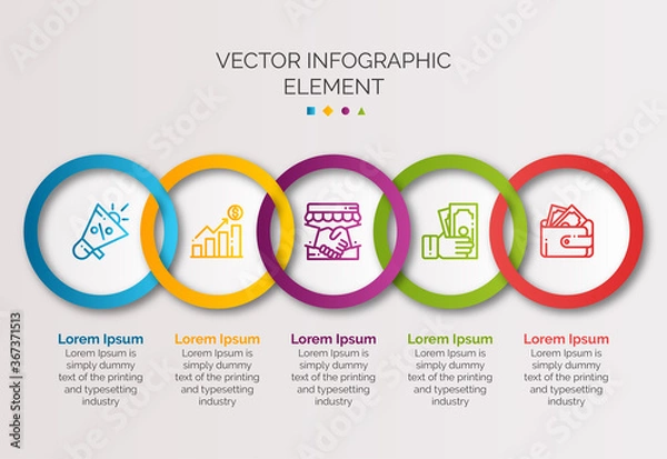 Obraz modern design template for infographics