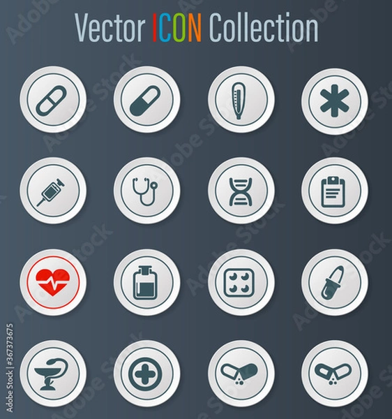 Obraz Medical icons set