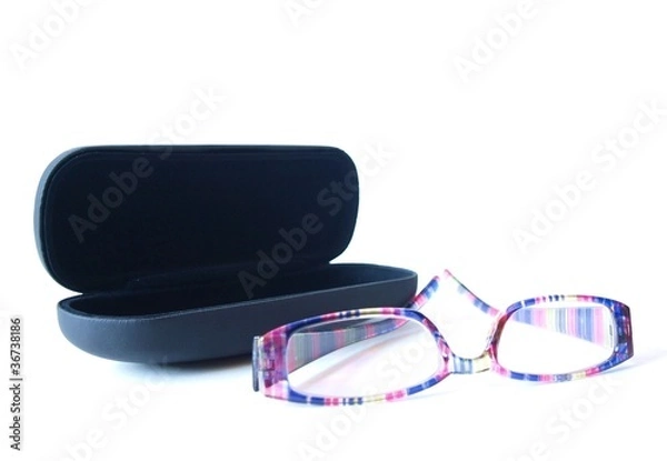 Obraz Eyeglasses with black case