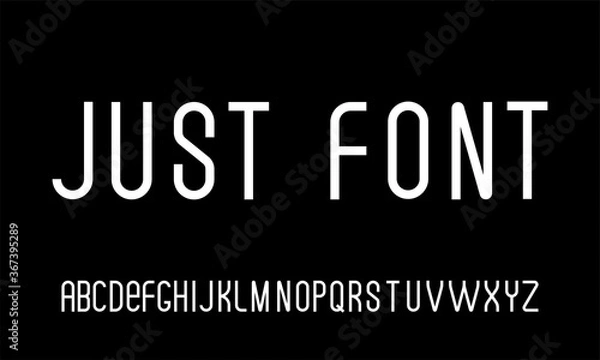 Fototapeta Modern font with rounded corners