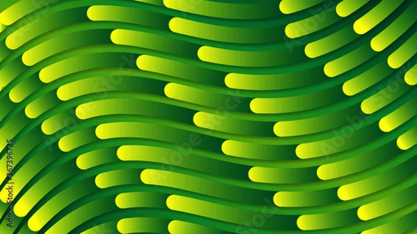 Obraz Gradient wavy dotted lines with rounded endings.