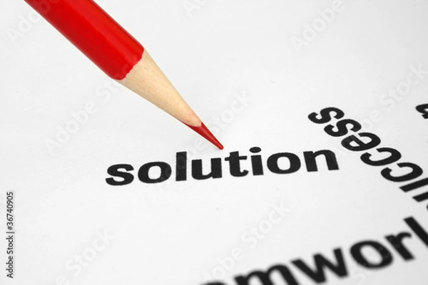 Fototapeta Solution