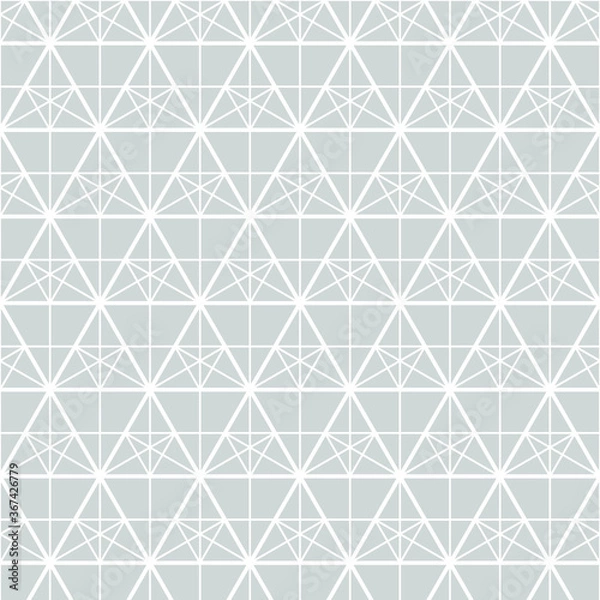 Fototapeta Simple triangle pattern, vector background.