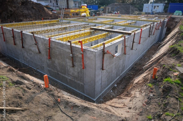 Fototapeta cellar construction side