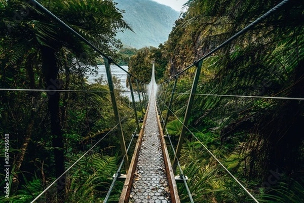 Fototapeta Swingbridge 