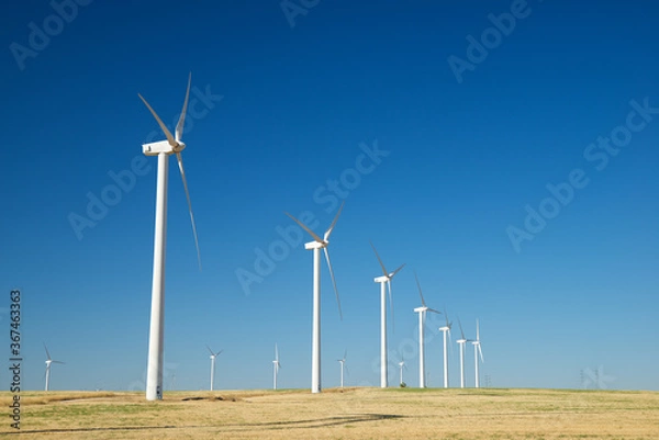 Obraz Sustainable wind energy concept