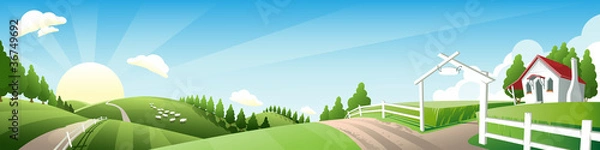 Obraz gospodarstwo rolne