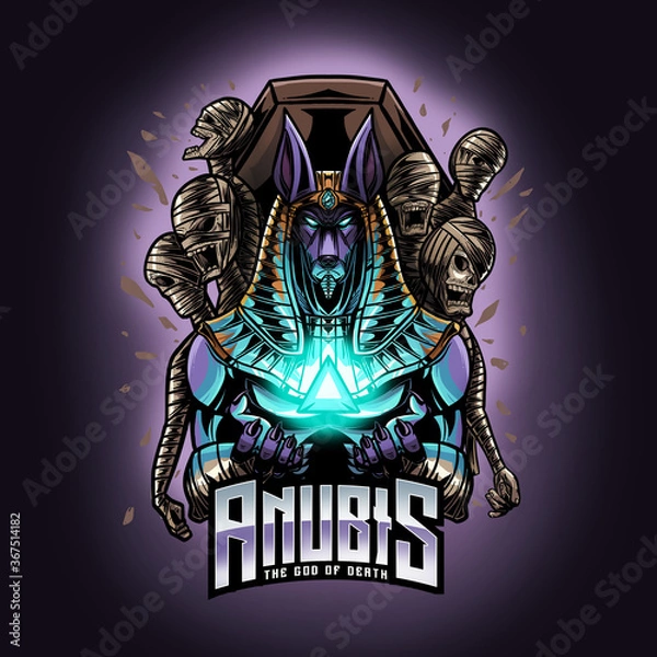 Fototapeta anubis mummy warriors