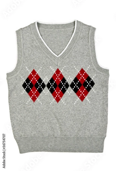 Obraz gray vest with a pattern