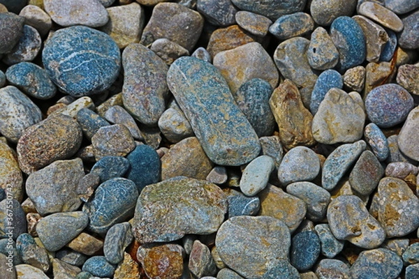 Obraz fondo naturaleza con piedras de rio 