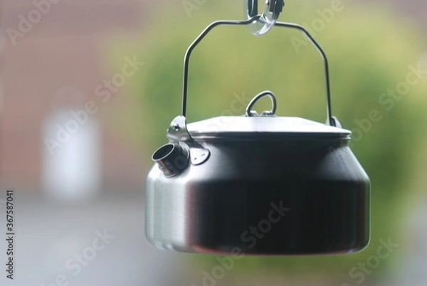 Obraz Bouilloire de bivouac et camping